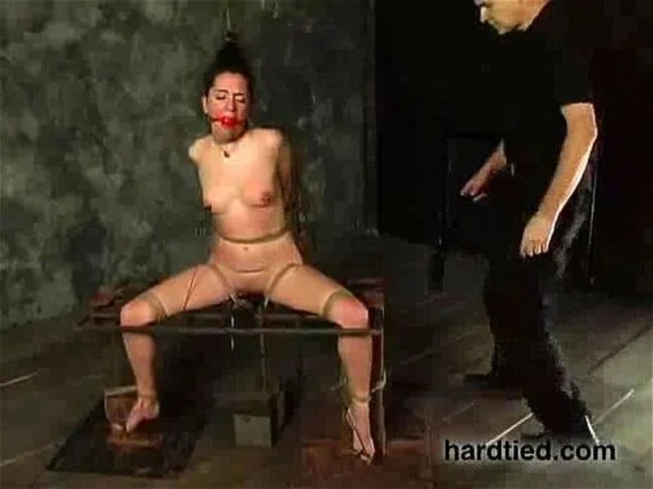 bondage blonde rough