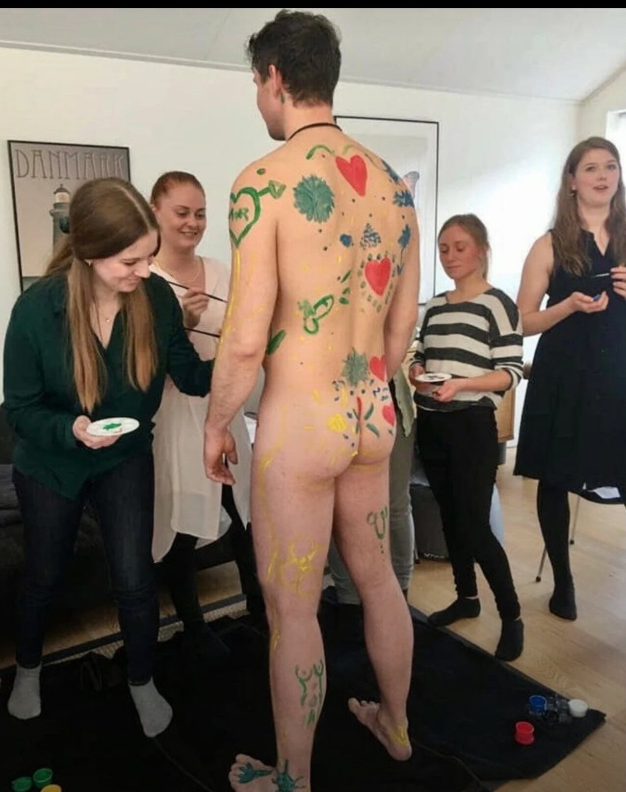 bodypaint cfnm nude