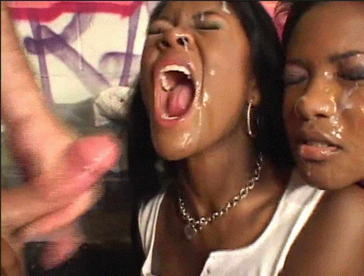 ebony threesome blowjob