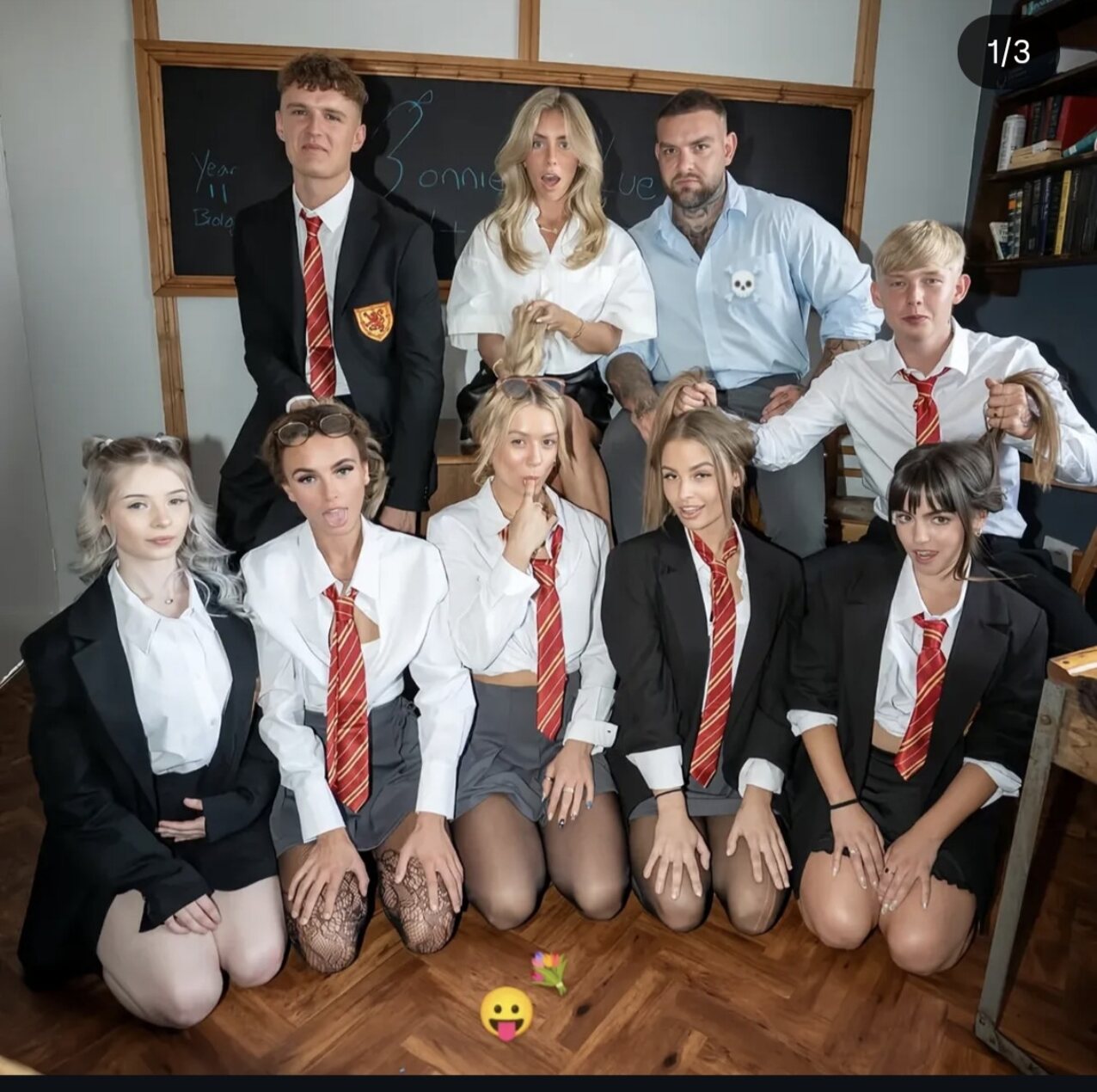 orgy school blowjob