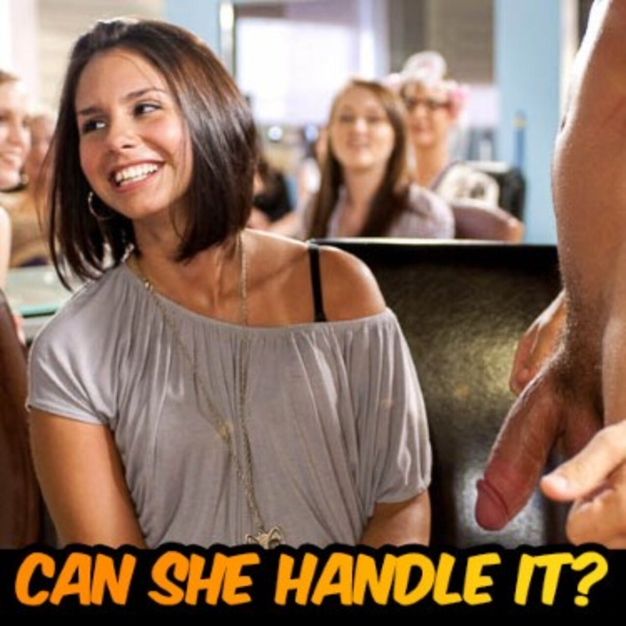 brunette amateur public