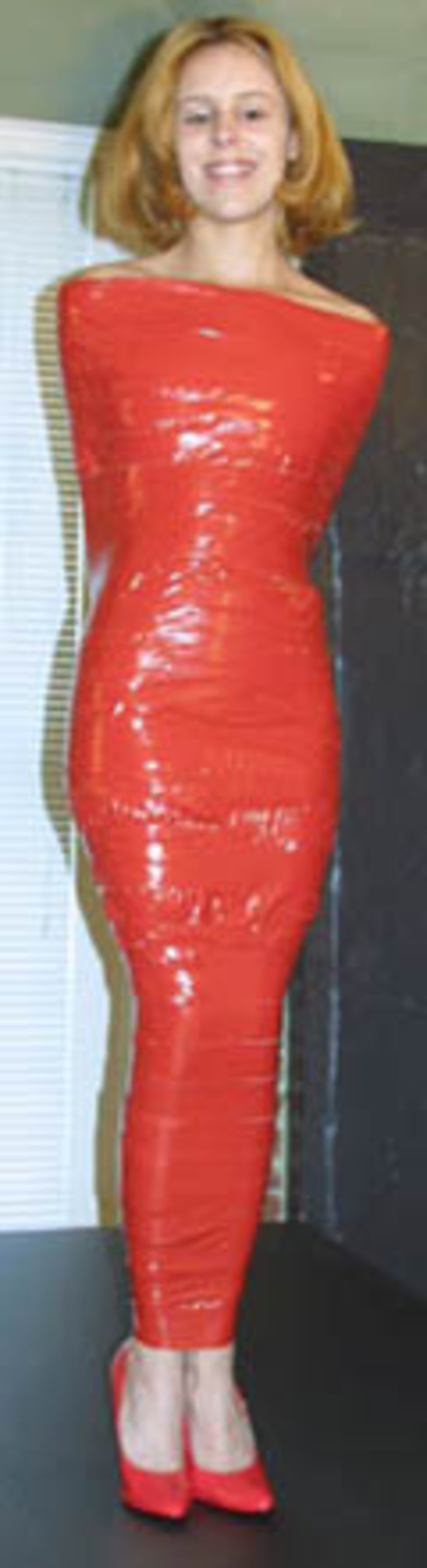 mummification blond duct tape