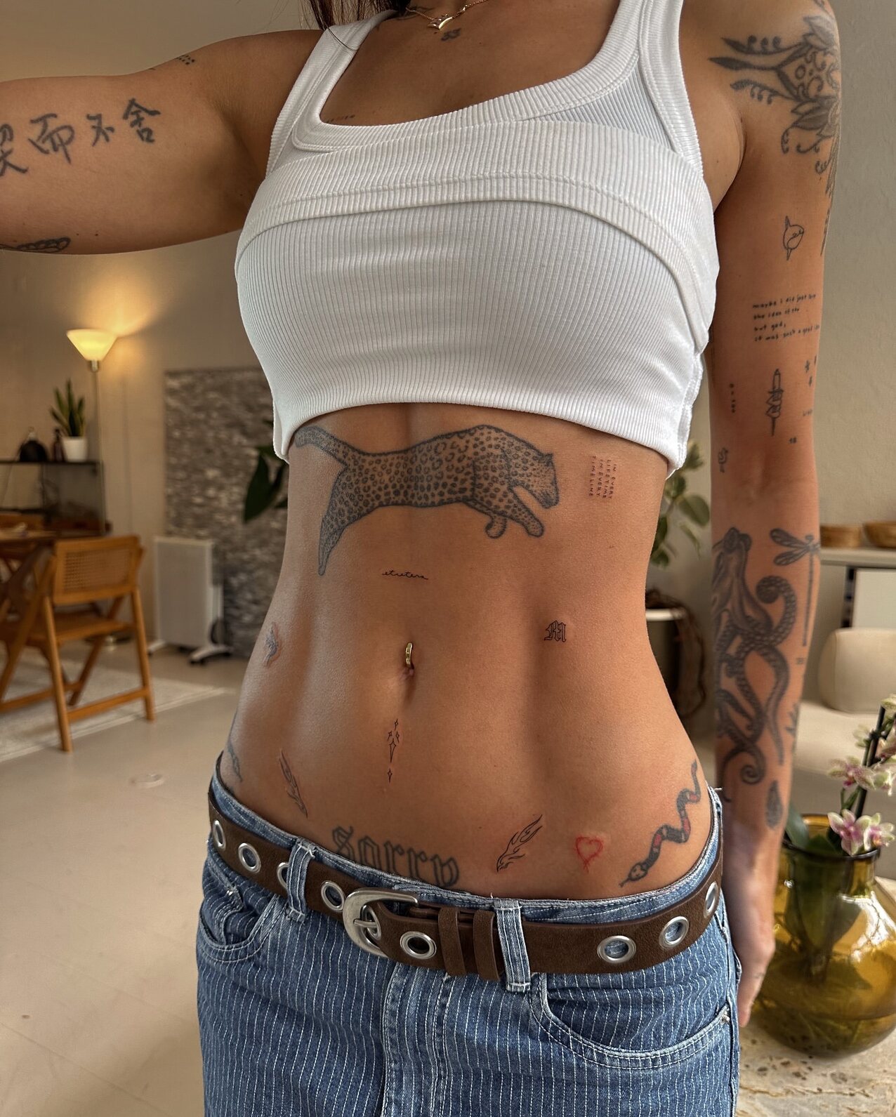 tattoos midriff hardbody