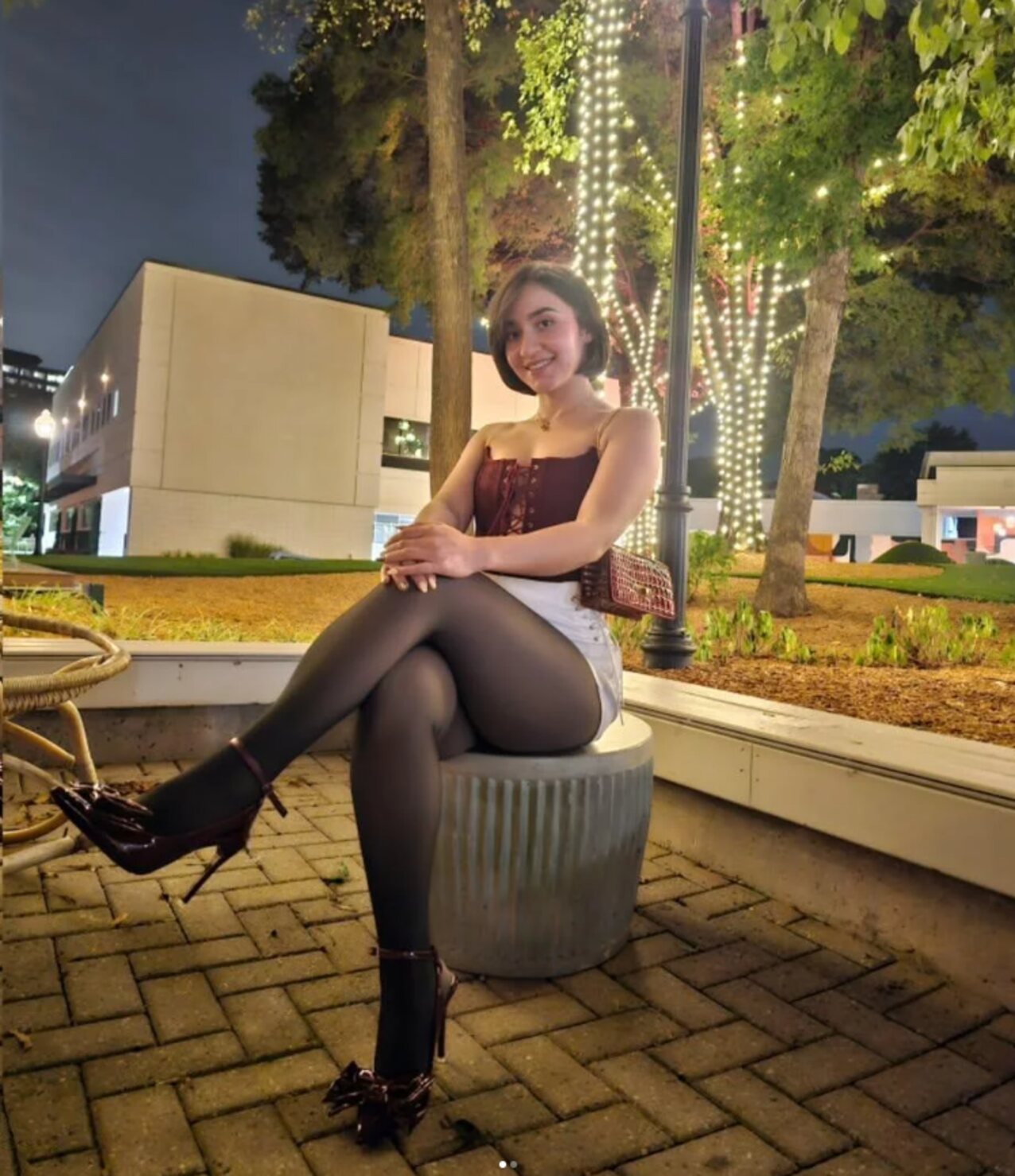 crossed legs femdom ballbusting