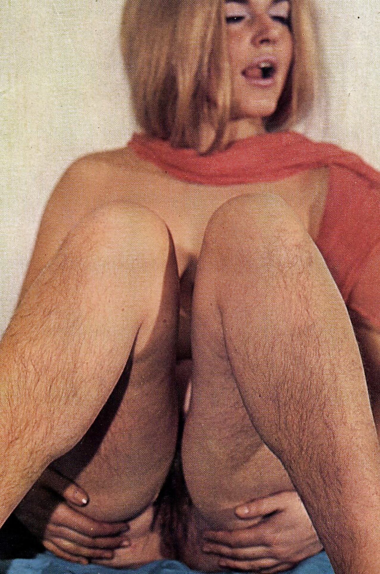 blonde vintage hairy