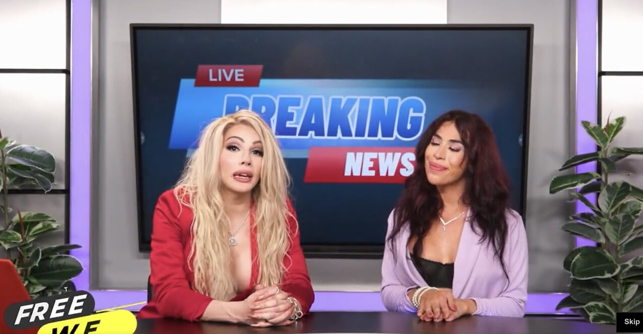 trans blonde brunette