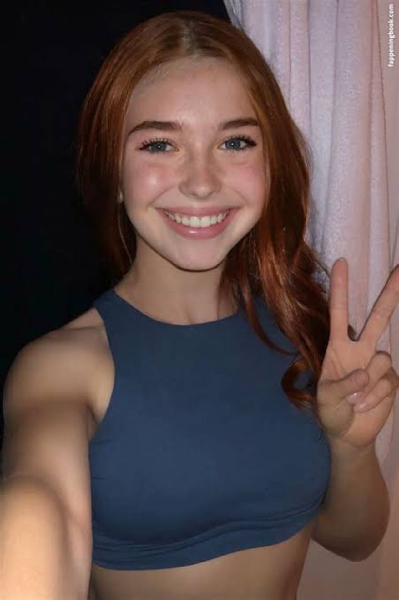 red hair smile sweet
