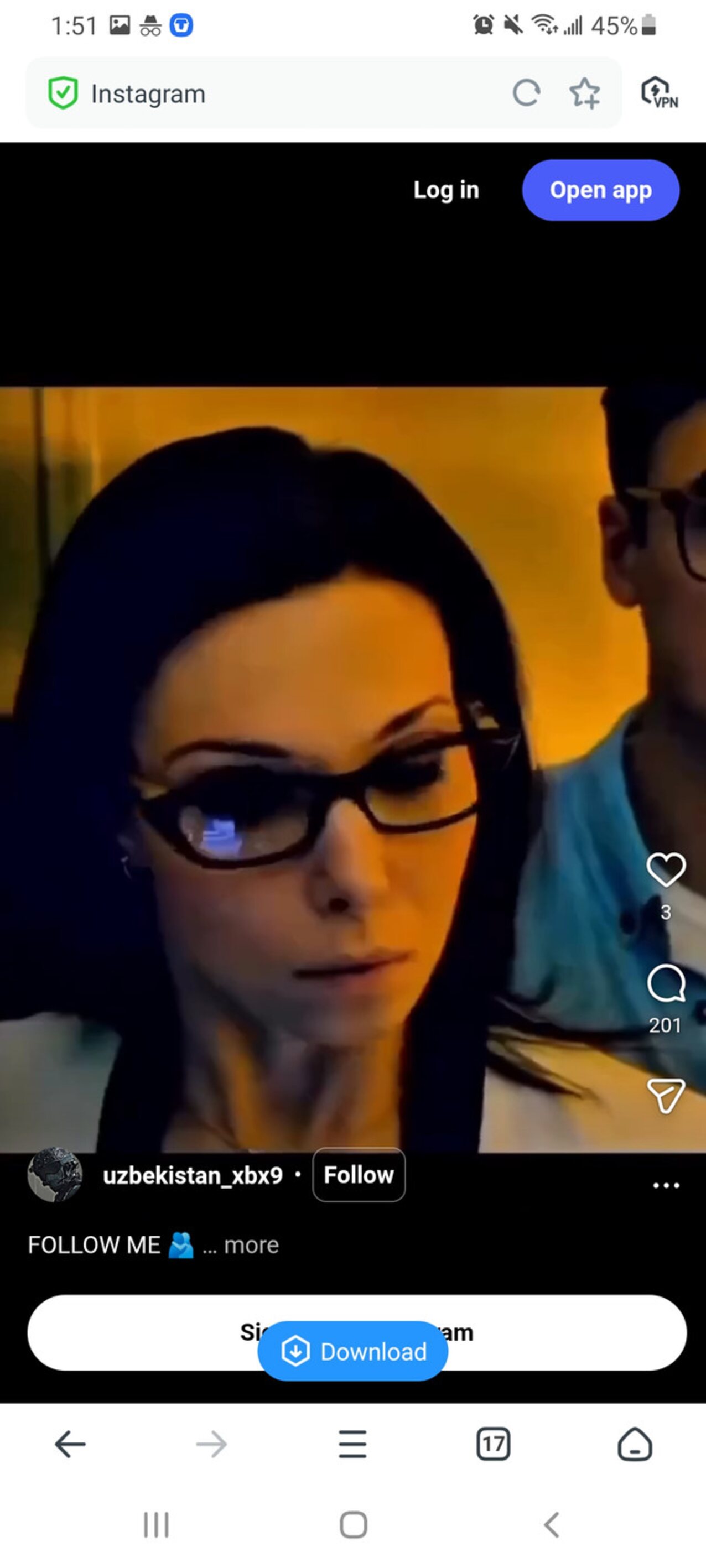 movie scene glasses