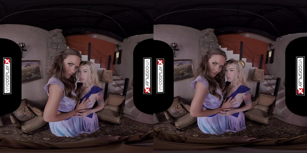 virtual reality blonde small tits