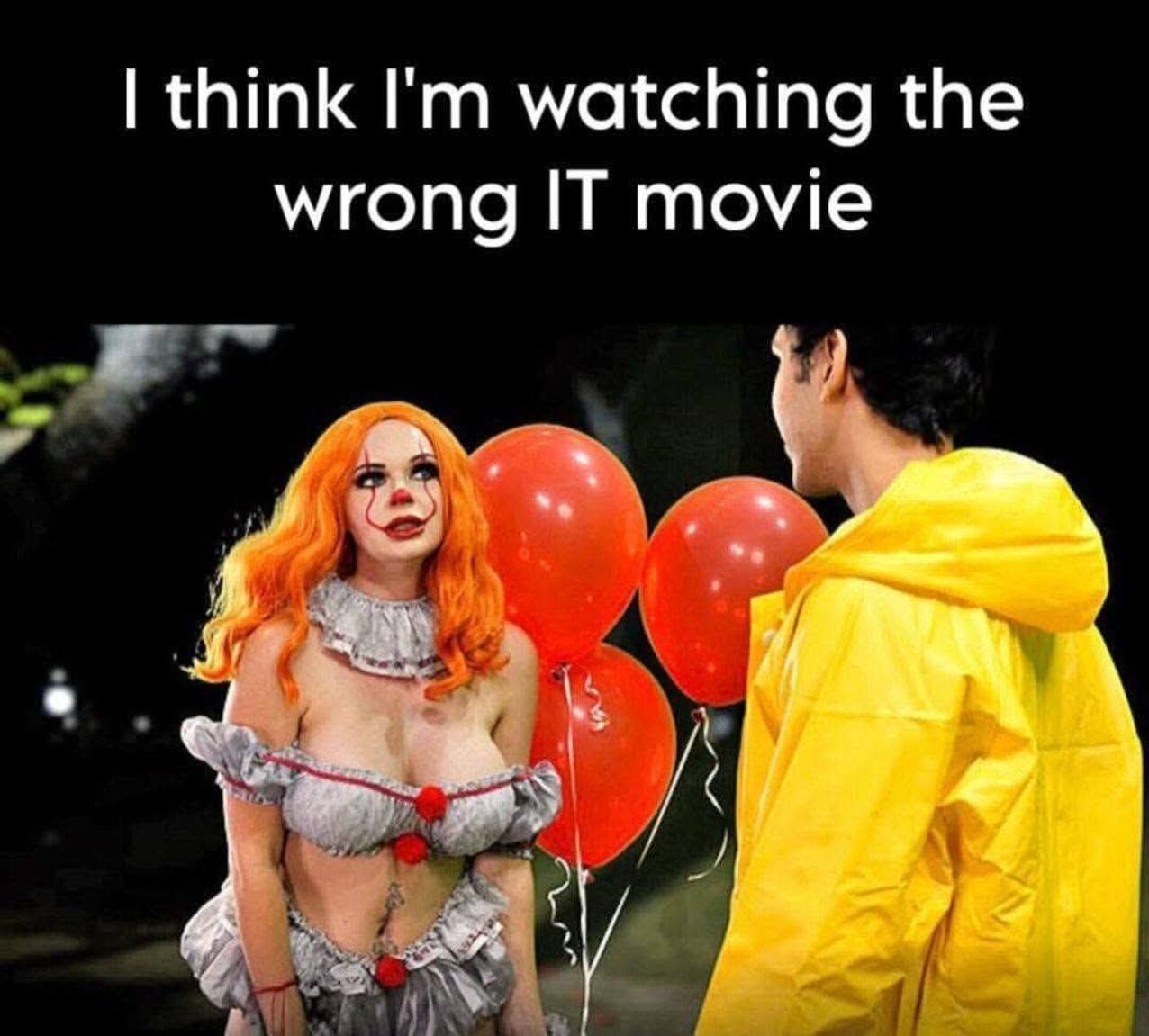 clown sexy boobs