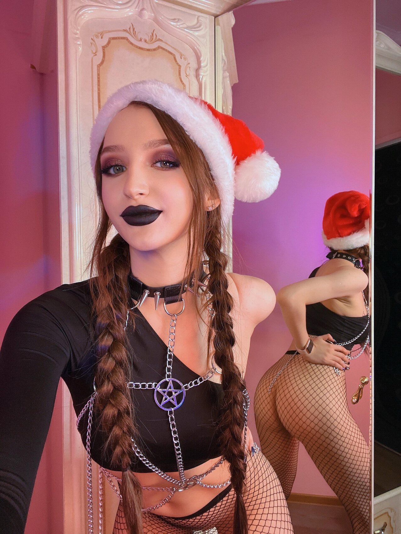 goth christmas teen