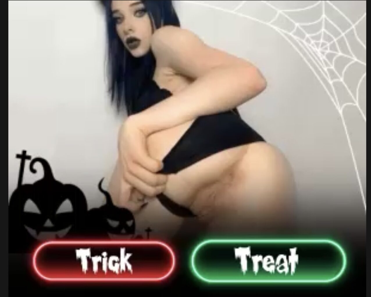 goth cat ears ass