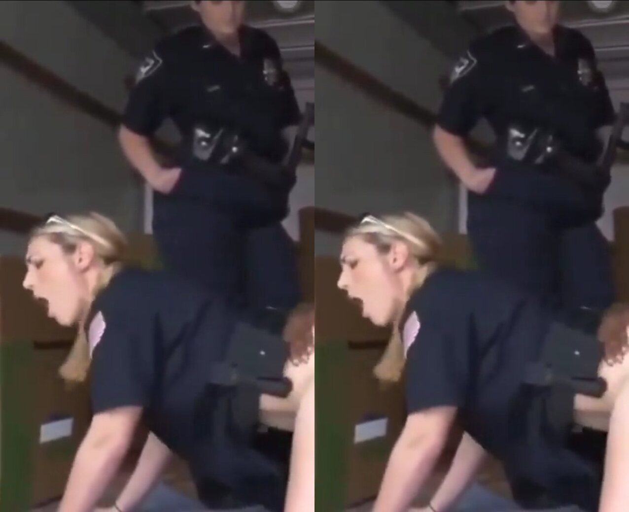 doggy style cop female police