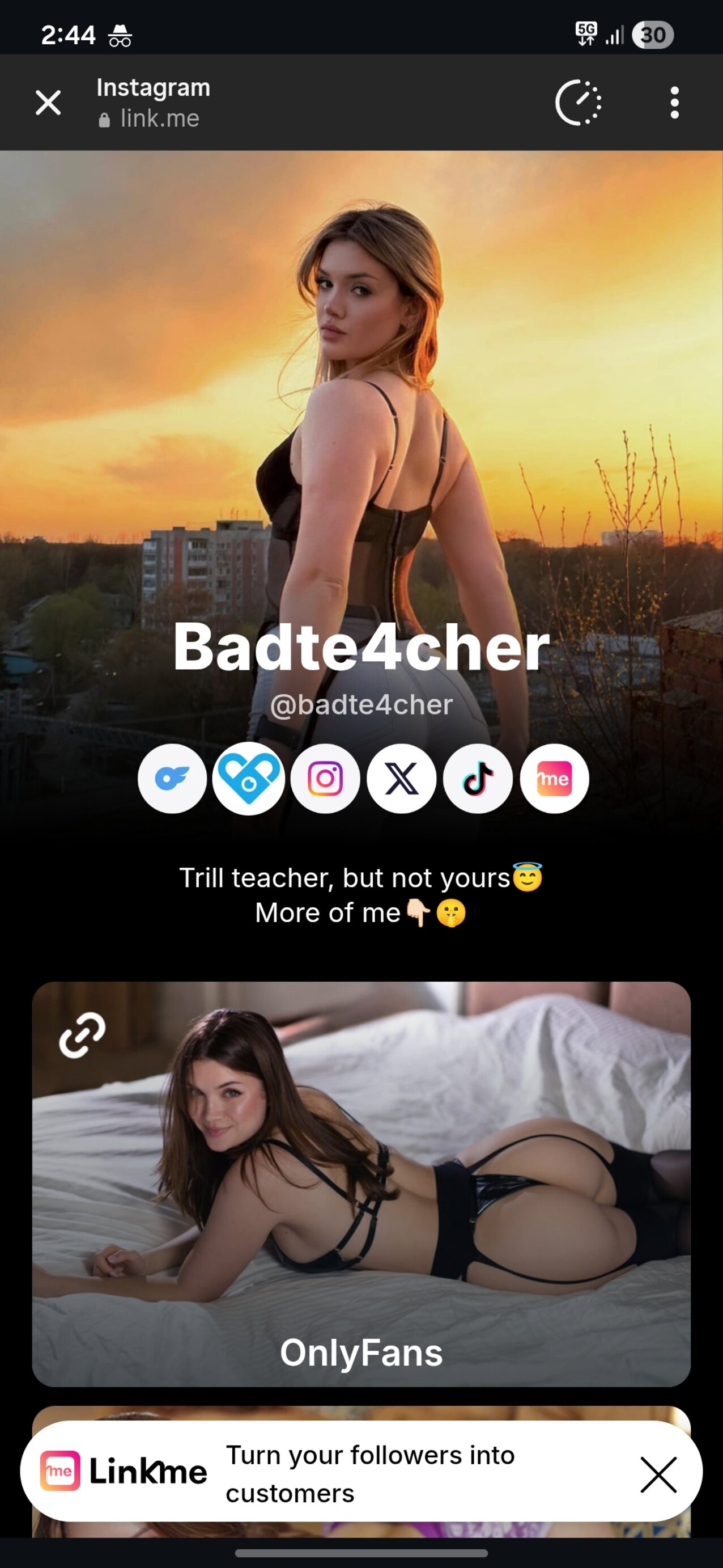 only fans bad te4cher white