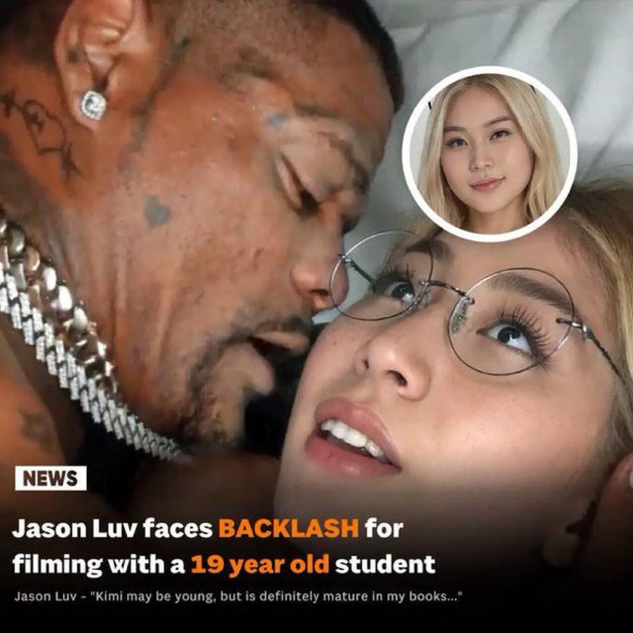 glasses asian blonde