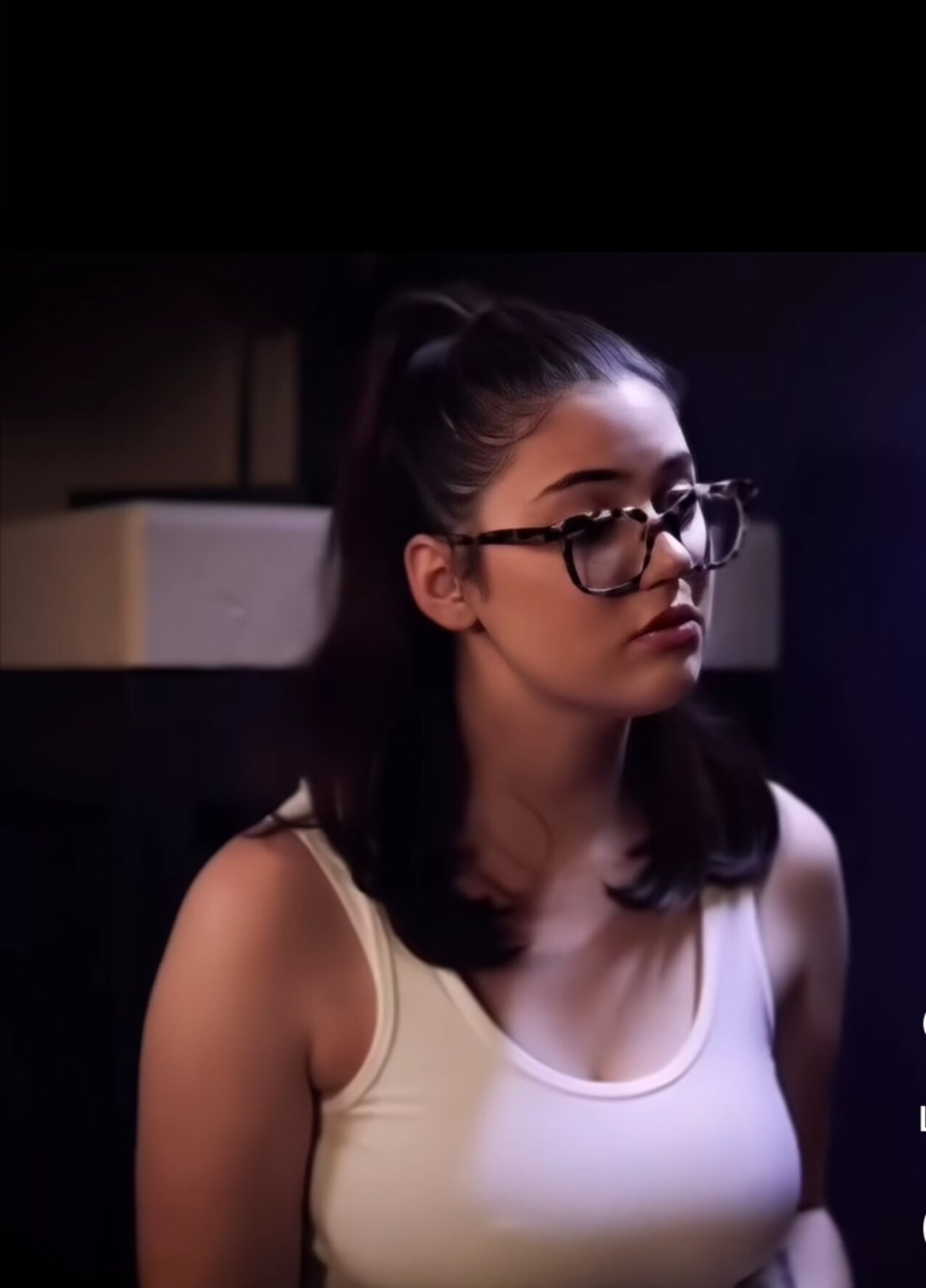 big tits glasses kiss
