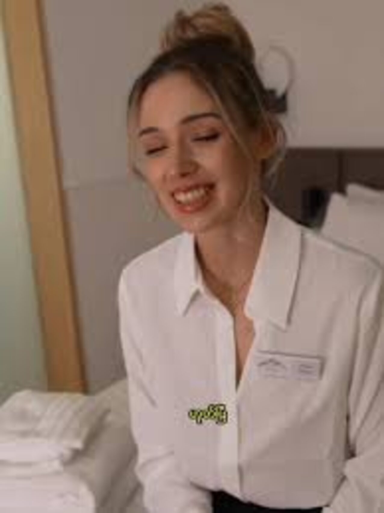 shirt skirt hotel worker
