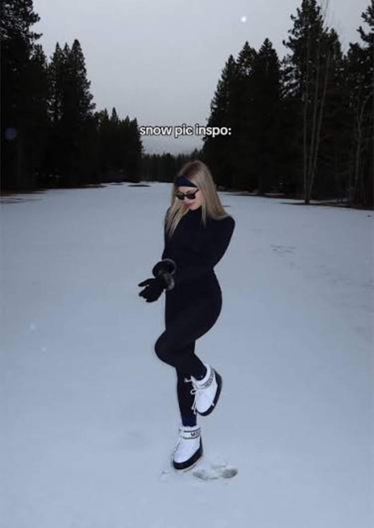 pawg snowbunny skiing girl