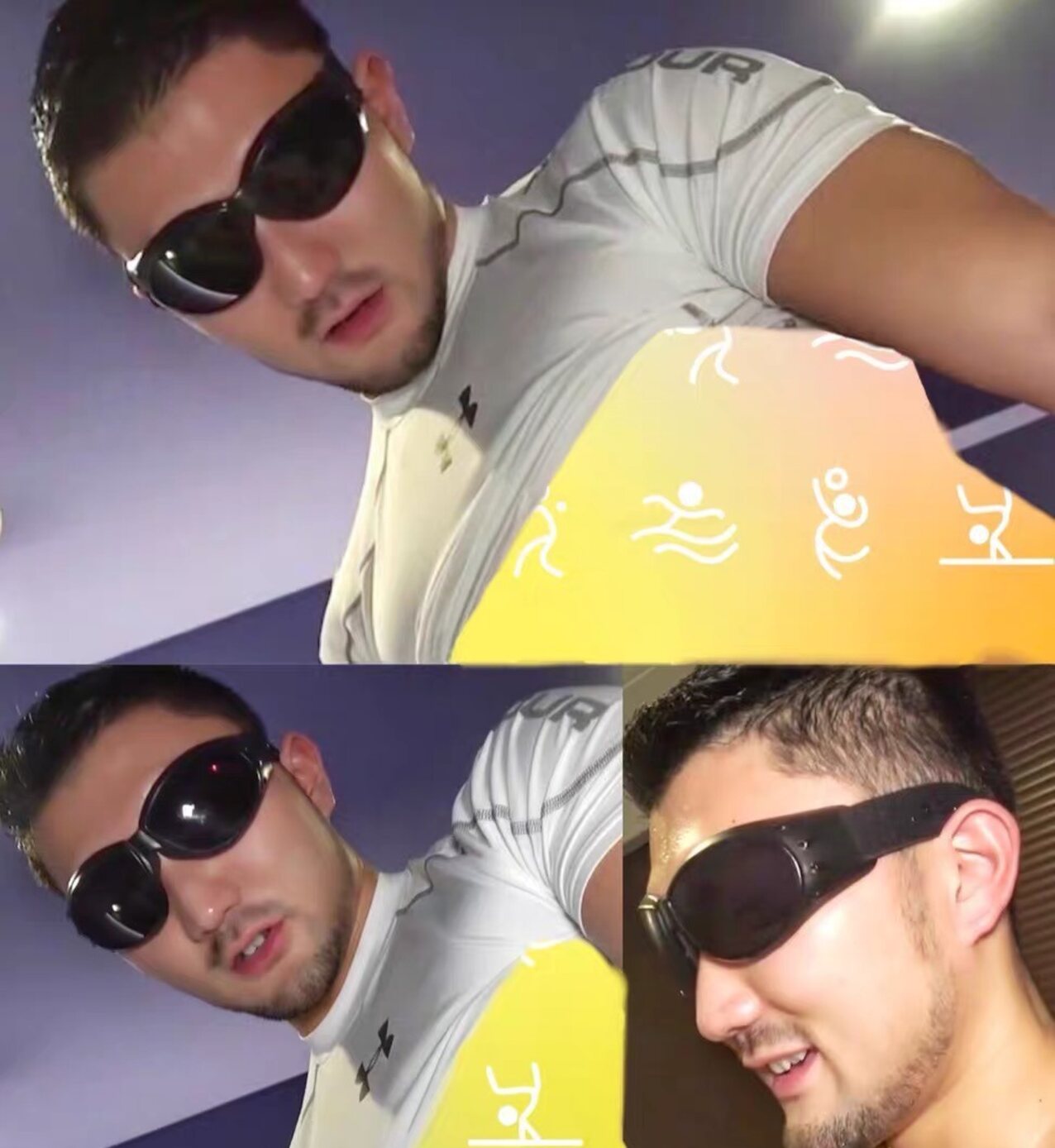 gay sunglasses asian hunk
