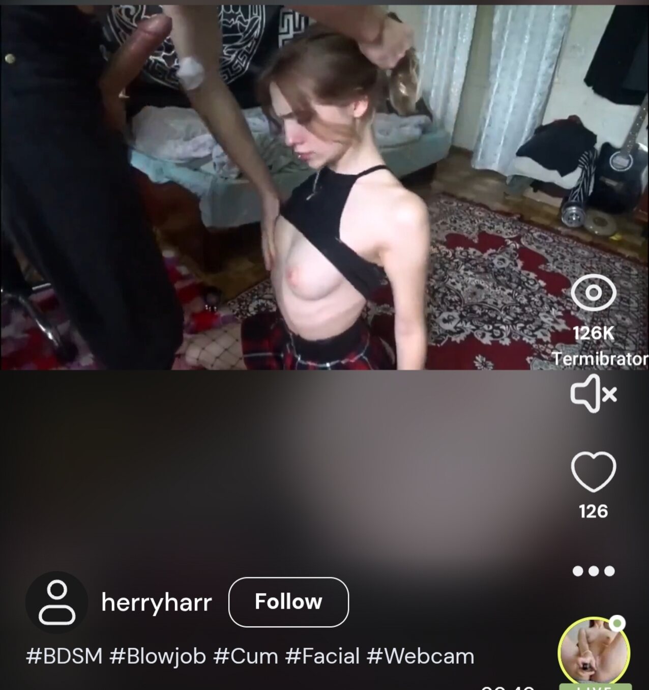 babe tits slap