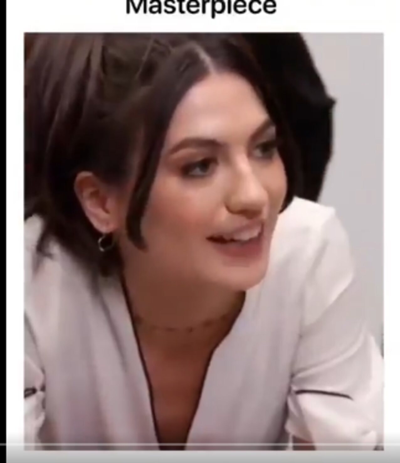 straight ofice brunete