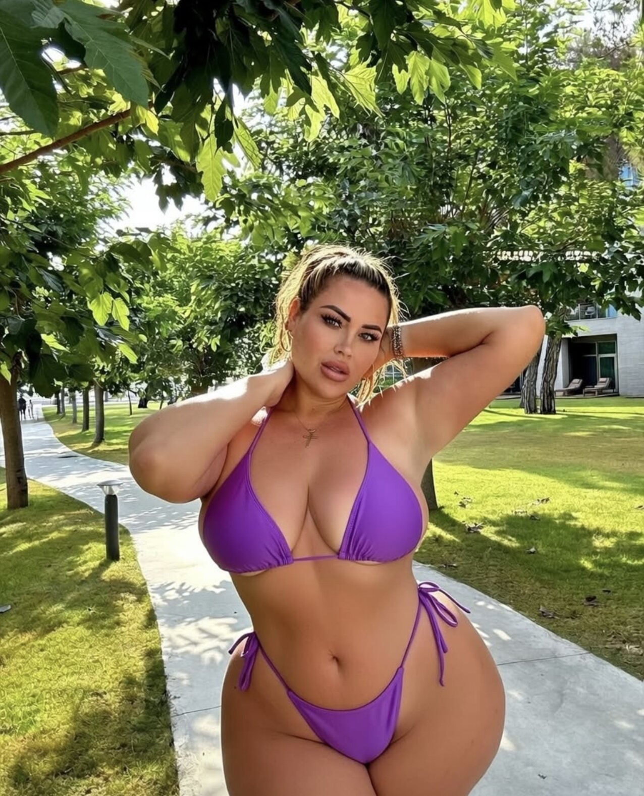 curvy blonde thick