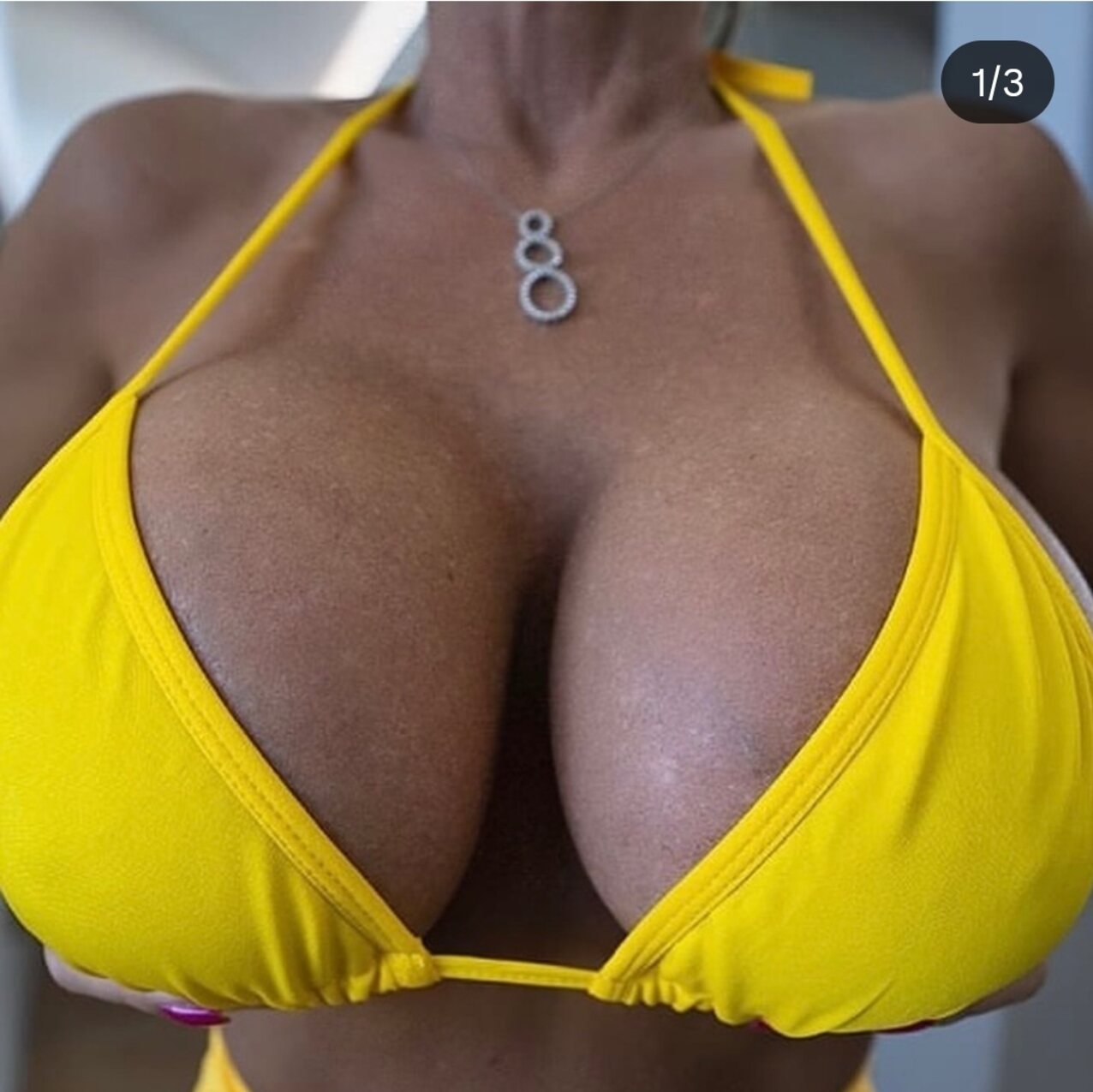 tits bikini yellow