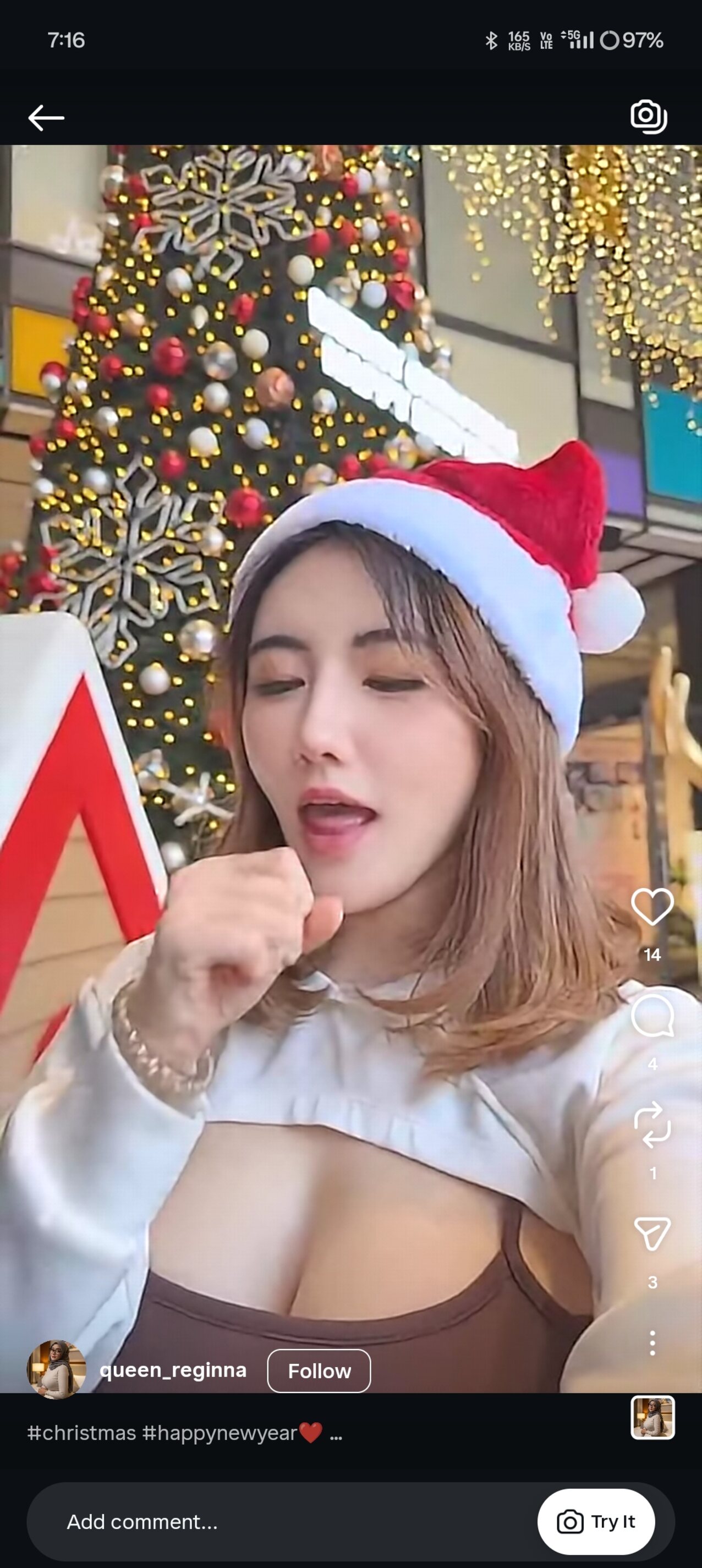 asian xmas cute