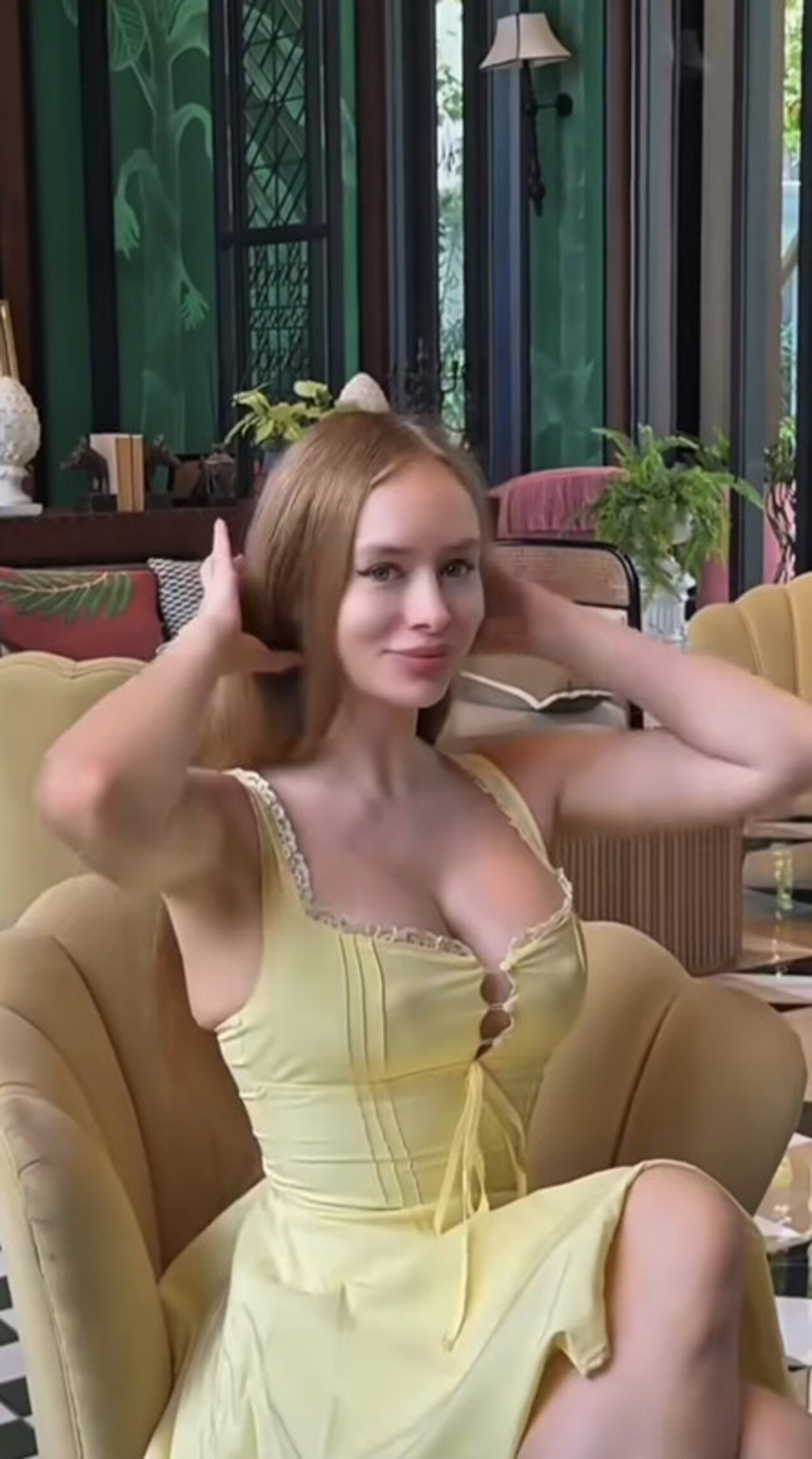 big tits teasing seducing