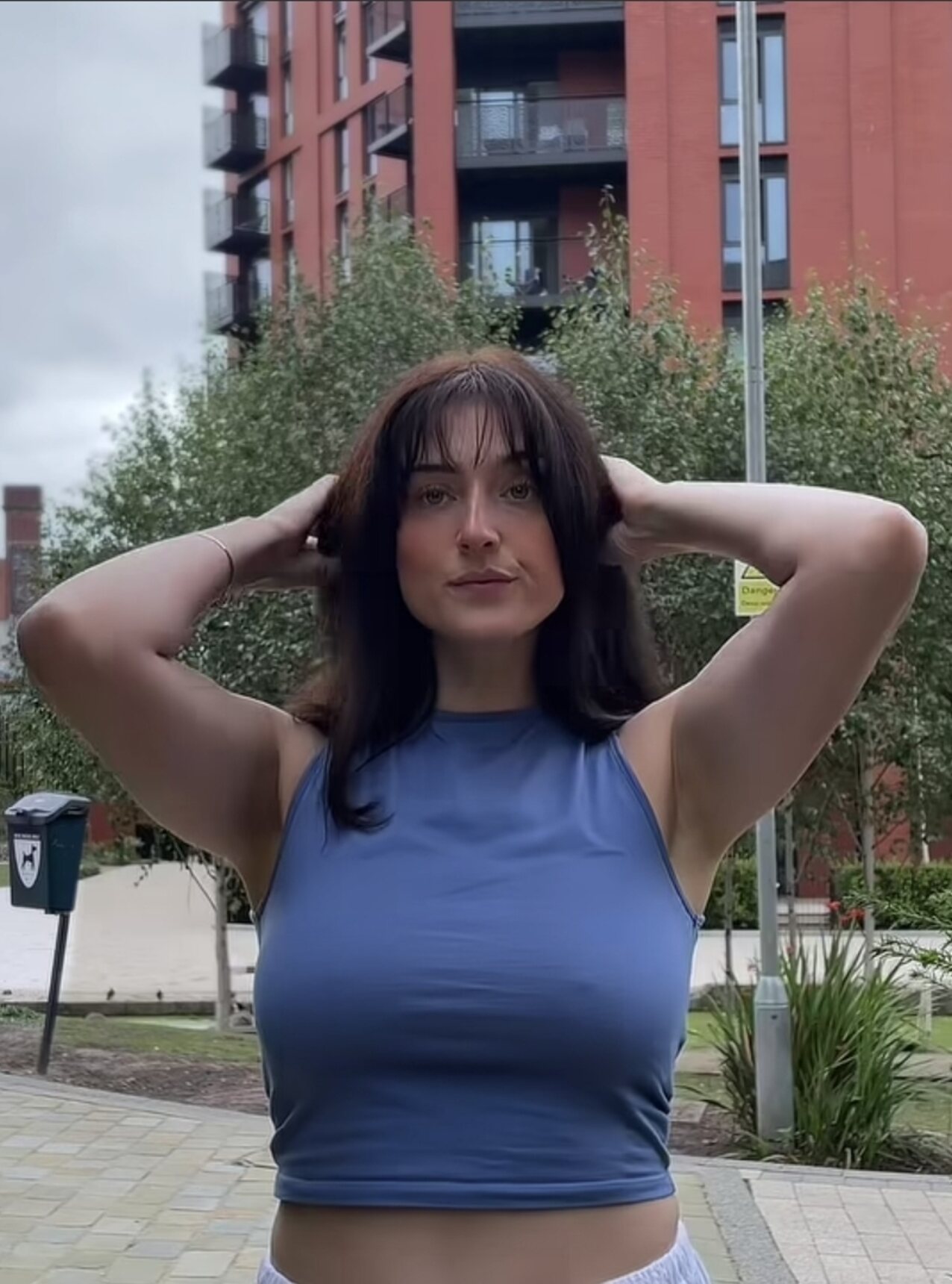 brunette busty model