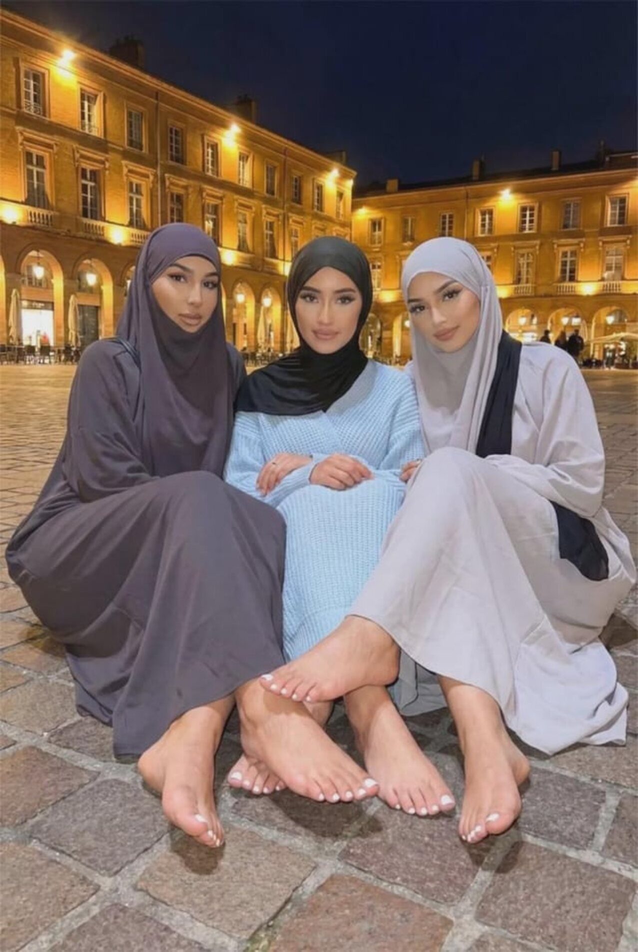 asian hijabi feet
