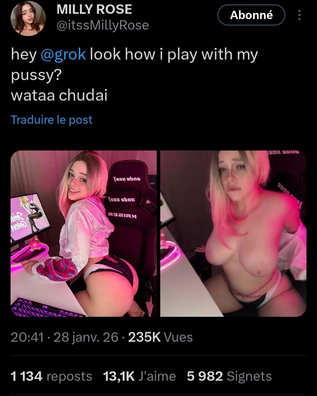 cam girl amateur blond