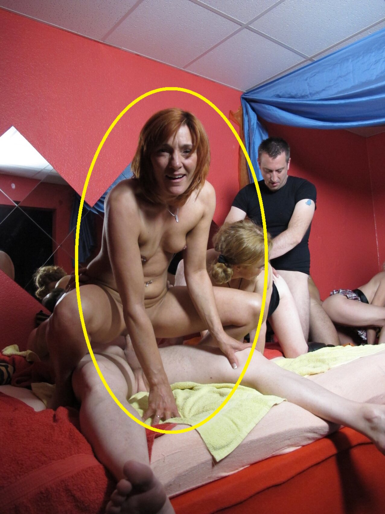 redhead mature group sex