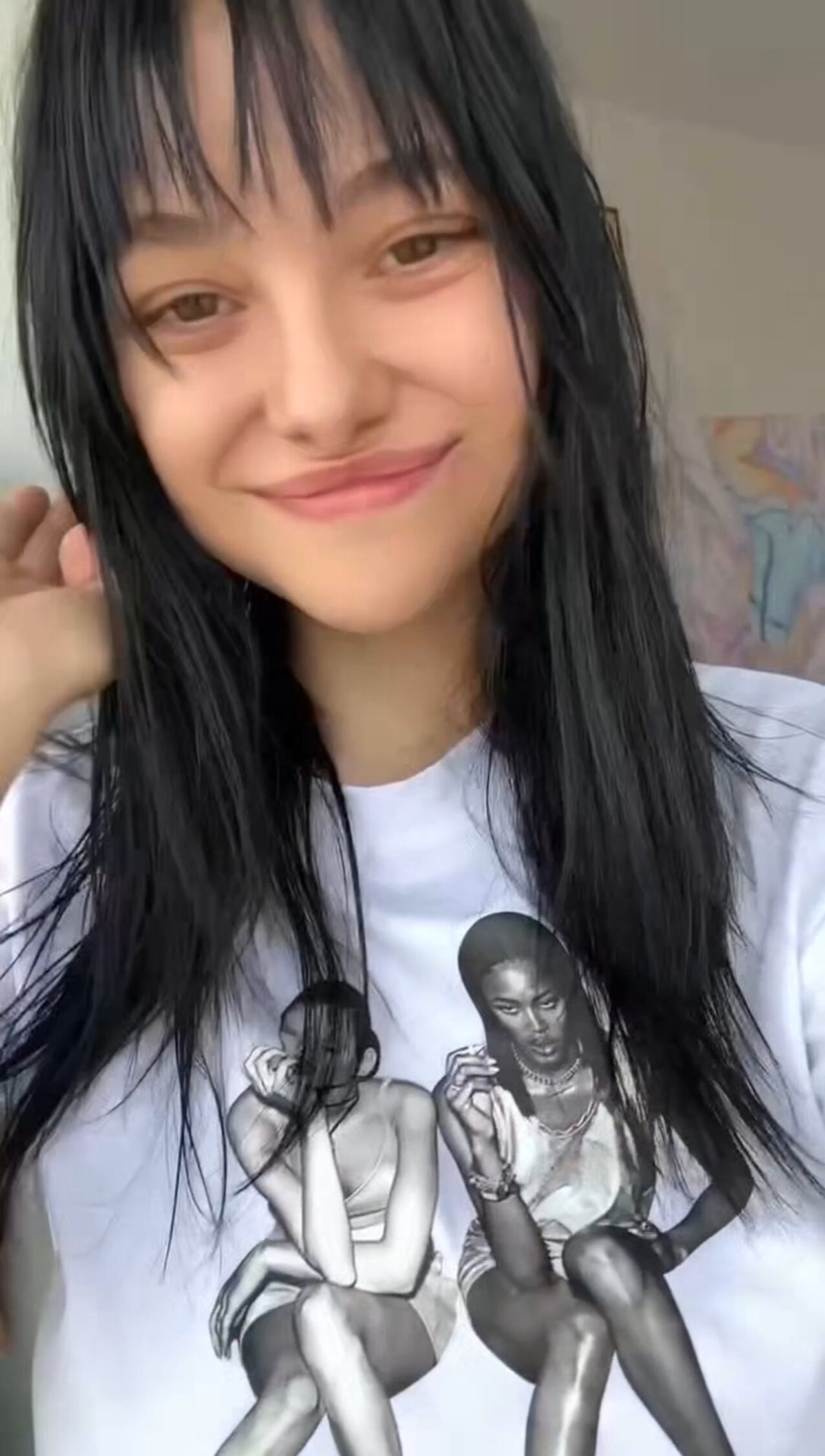 petite dark hair big tits