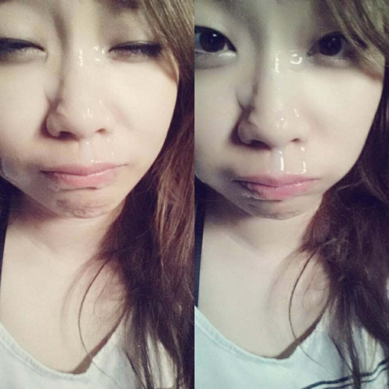 cumshot asian girlfriend