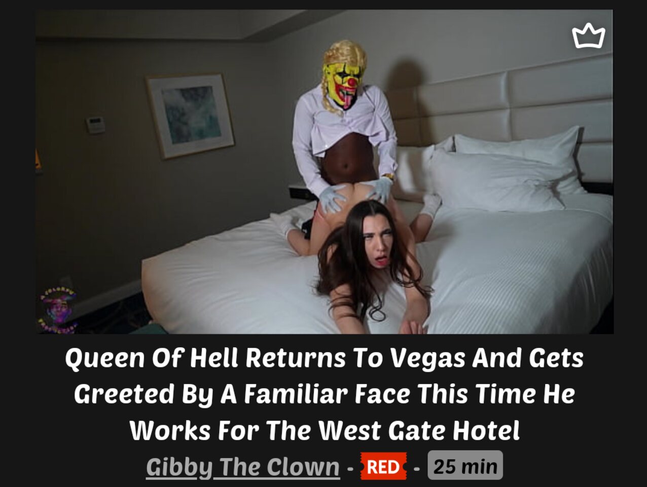 queen of hell gibby the clown hotel