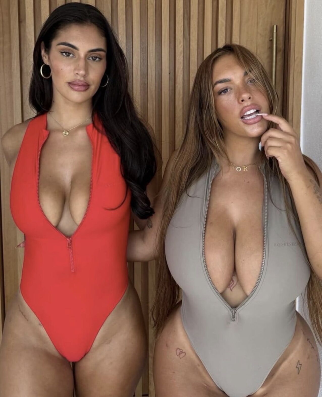 brunette girl girl busty