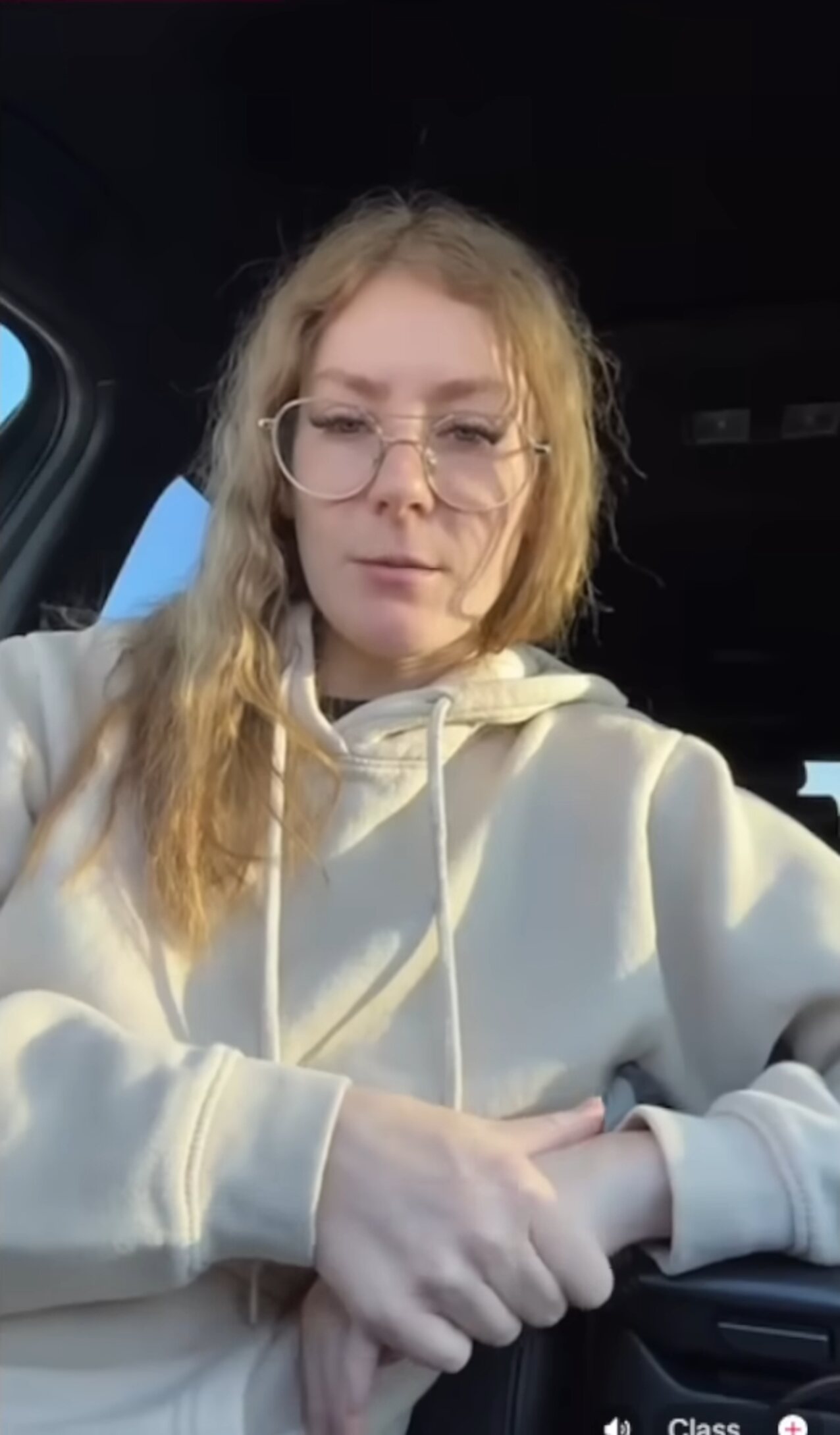 blonde glasses milf