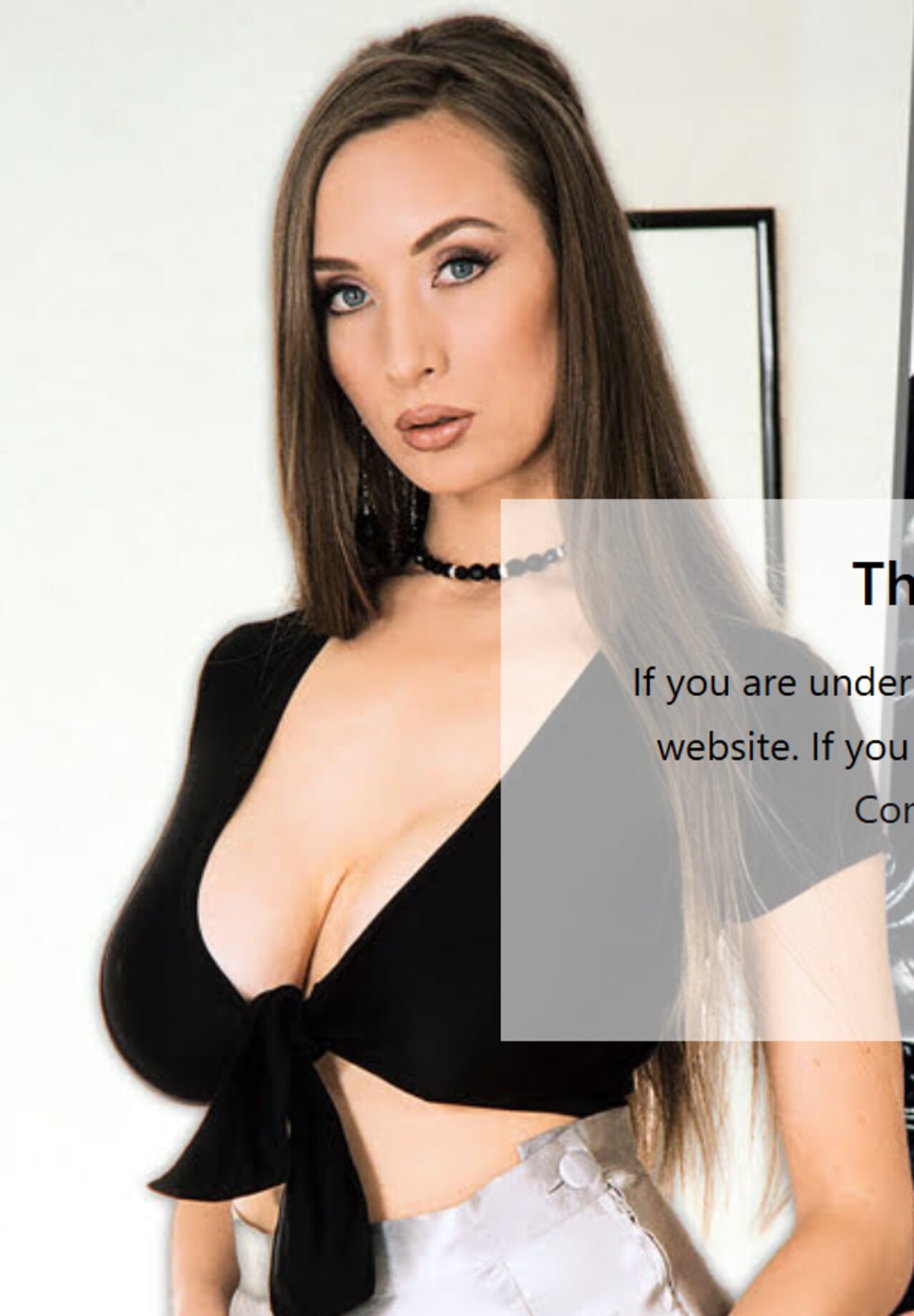 bimbo brunette busty