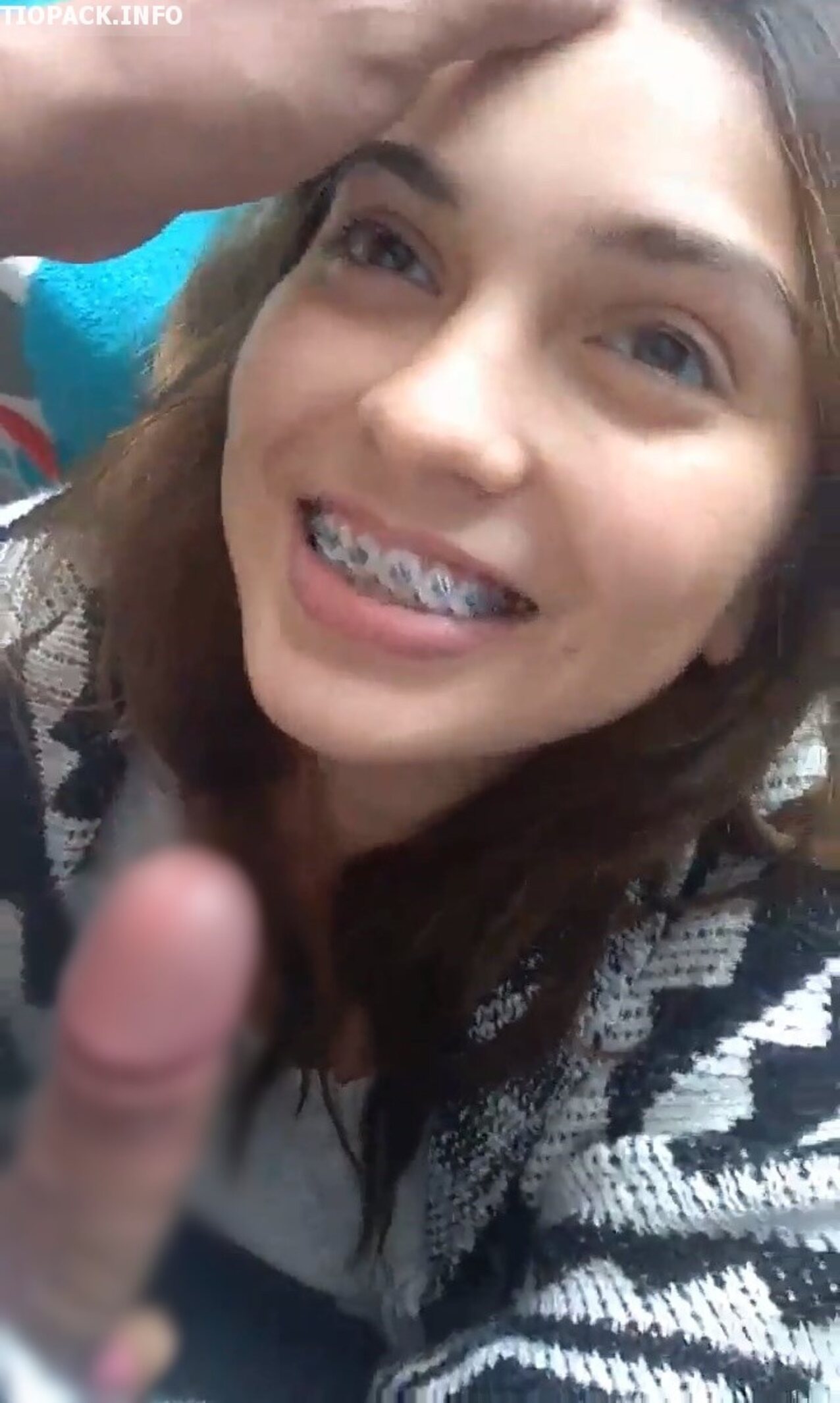 latina braces blowjob