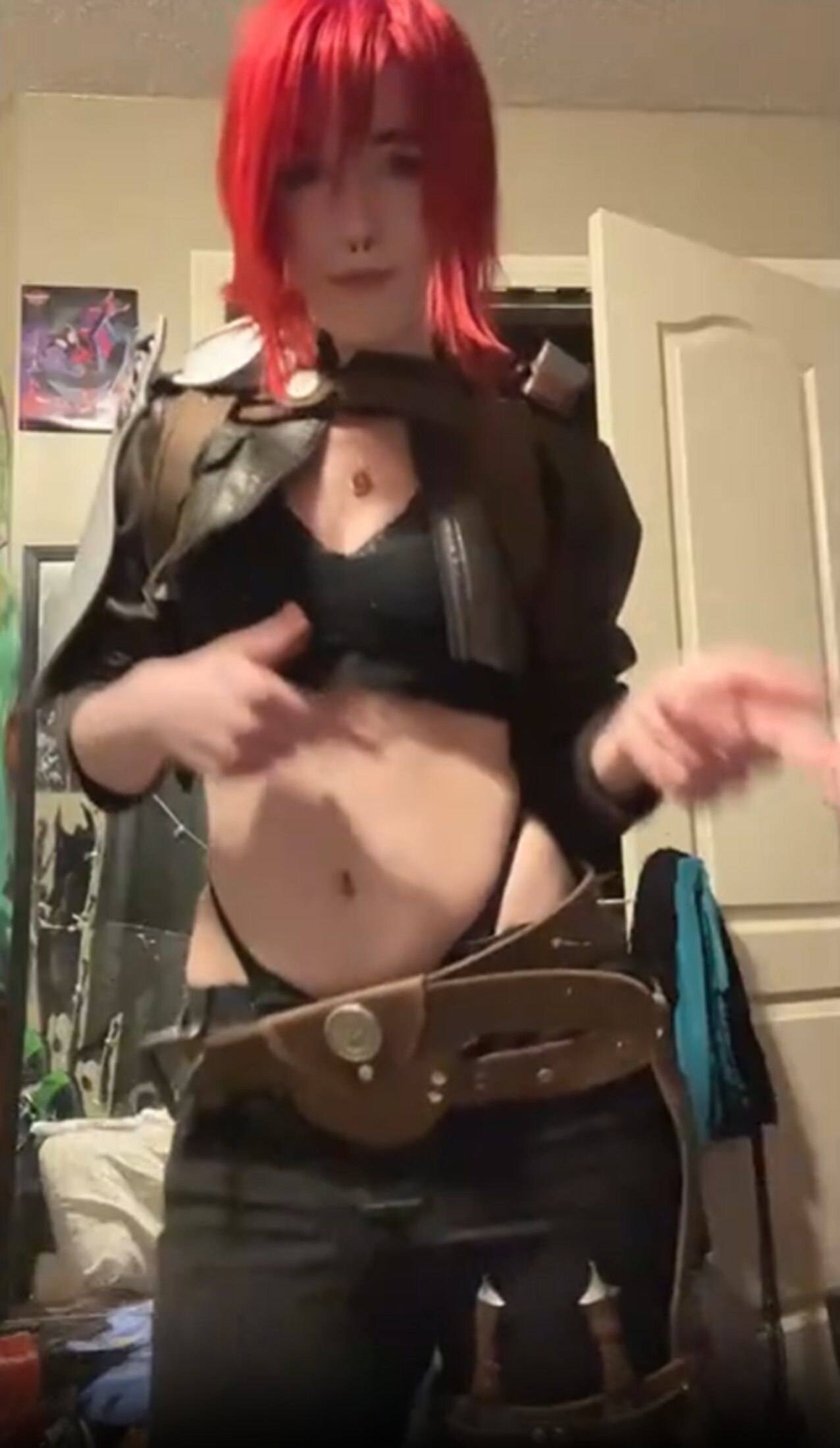 cosplay redhair skinny