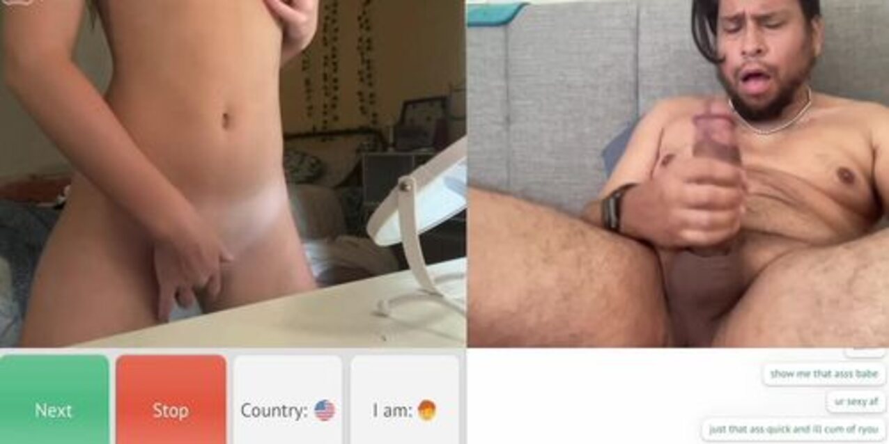 omegle blonde masturbation