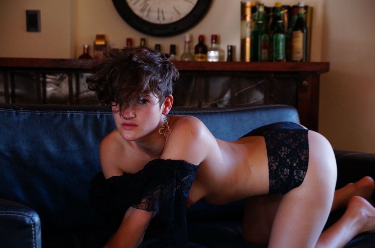 brunette short hair lesbian