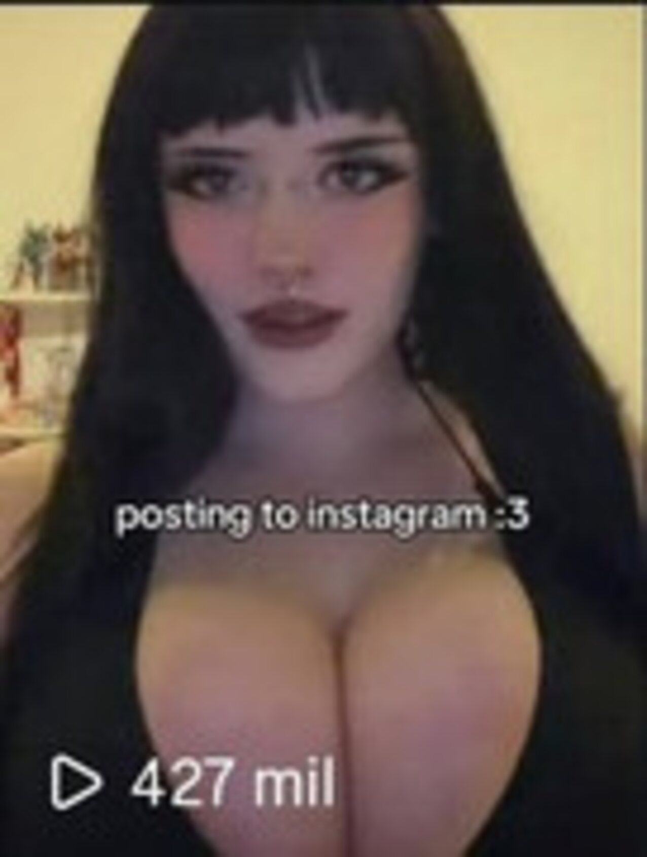 big tits goth bimbo
