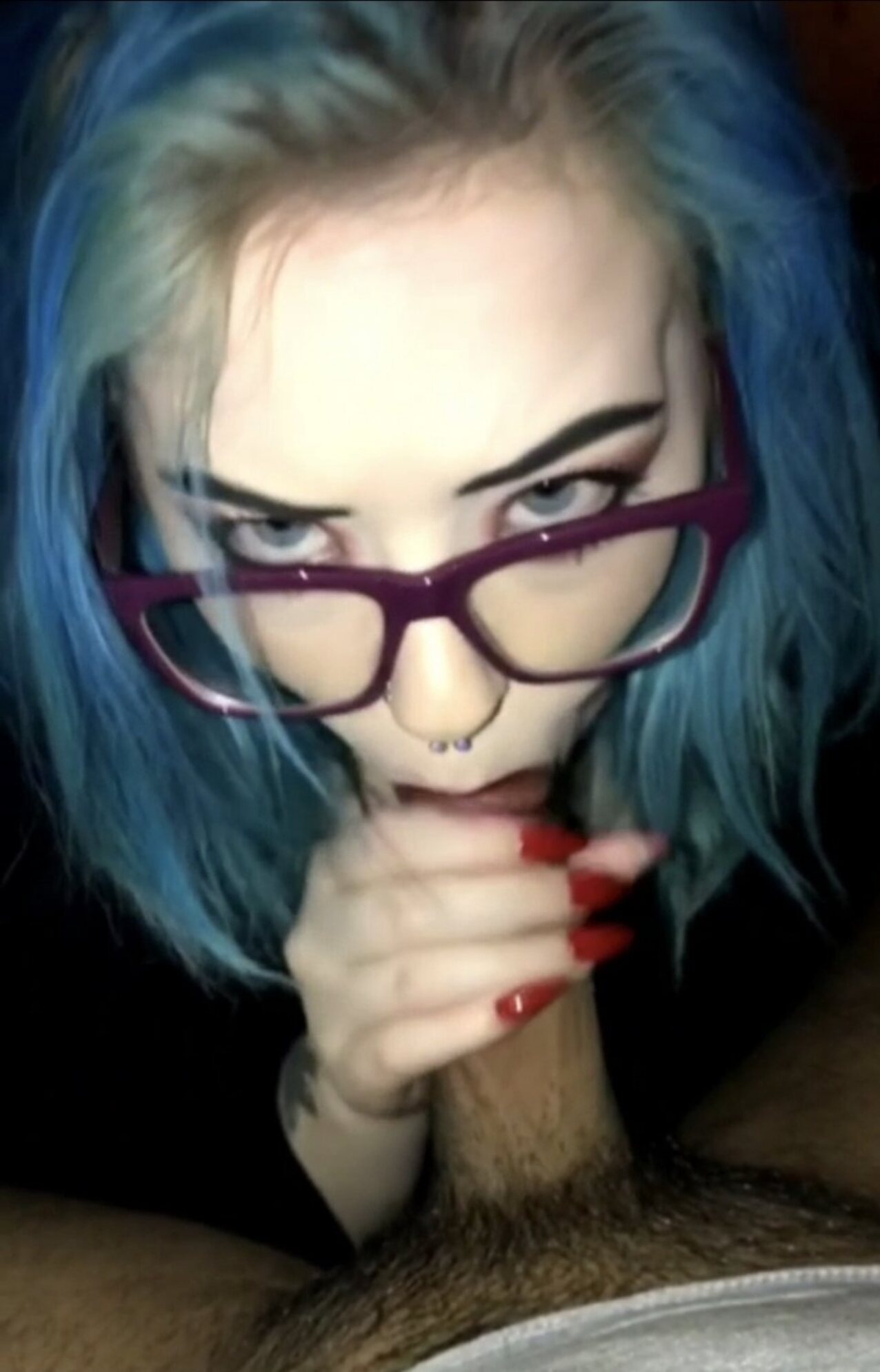 gothic busty blowjob
