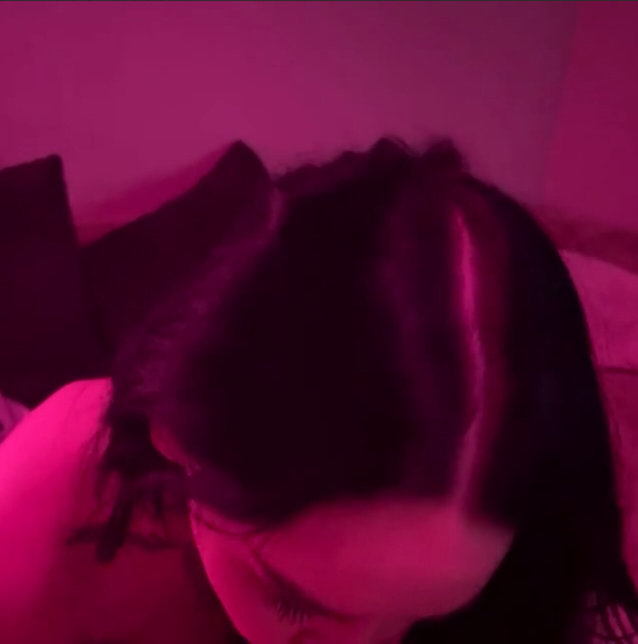 dark hair tattoo blowjob