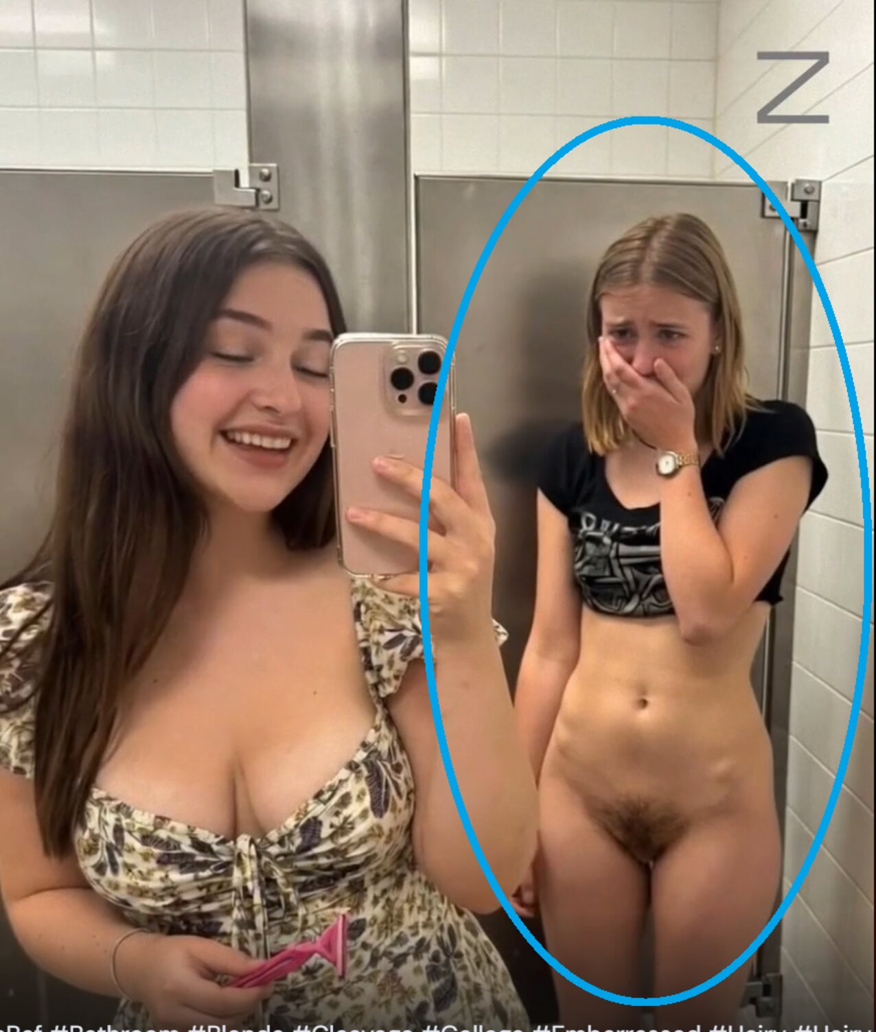 blonde short hair pubes