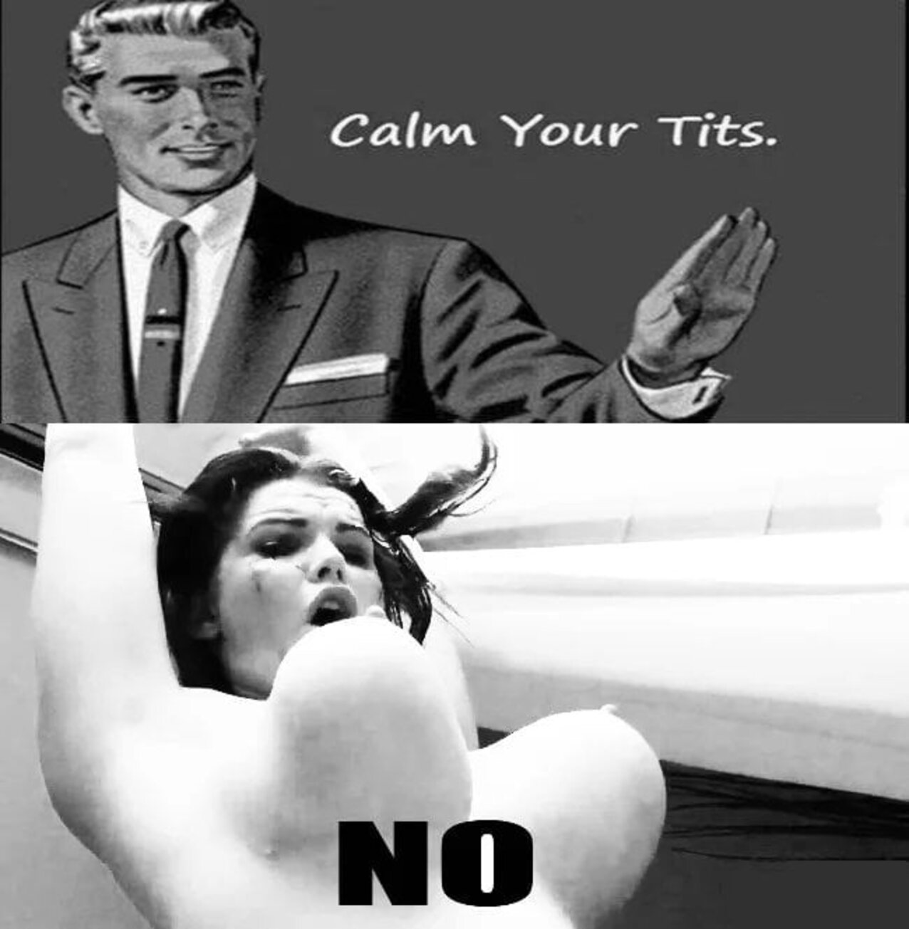 big tits meme black hair