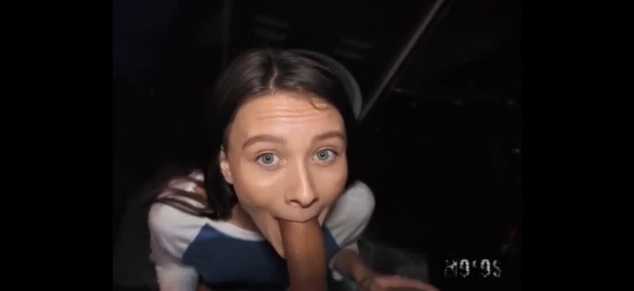 brunette teen blowjob