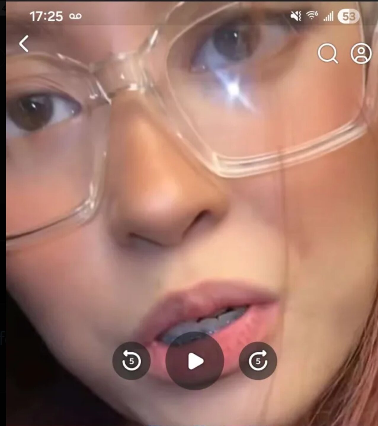 glasses asian talking